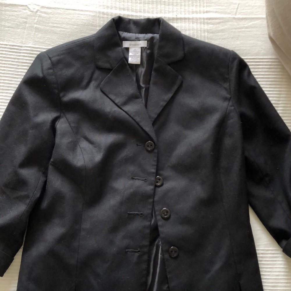 Black suit blazer